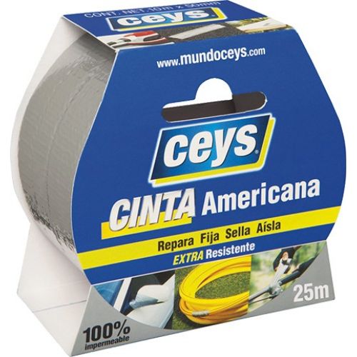 CEYS CINTA AMERICANA PLATA ROLLO 25MX50